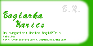 boglarka marics business card